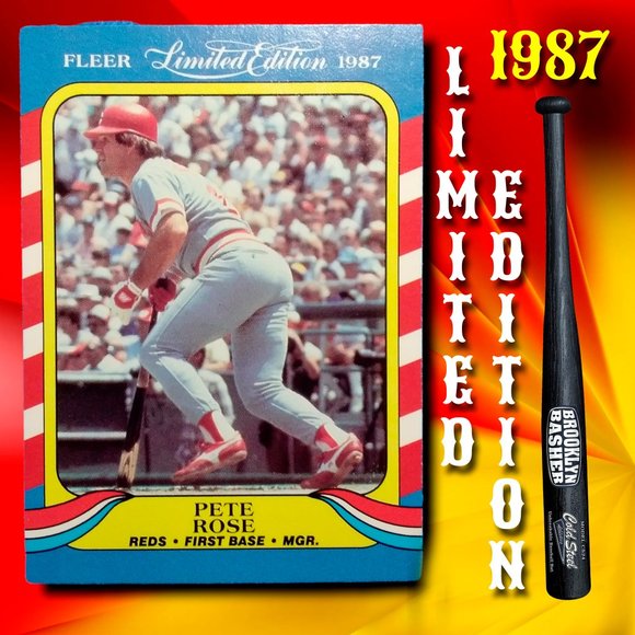 BASEBALL CARD PETE ROSE # FLEER LIMITED EDITION 1987